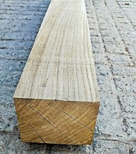 Oak Beam Mantle Piece - 100cm x 11.5cm x 11.5cm Fireplace Surround - Rough Sawn