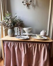 Pine Sideboard Rustic Storage Large Island Curtain Striped