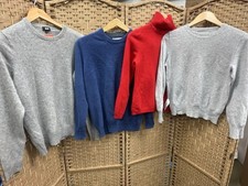 Joblot Of Damaged Cashmere Jumpers / Cardigans Various Colours 
