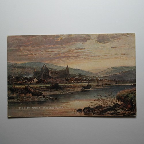 Postcard tintern abbey - b, w
