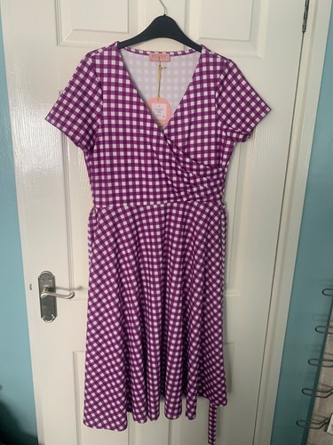 Popsy purple gingham jett - purple, gingham,