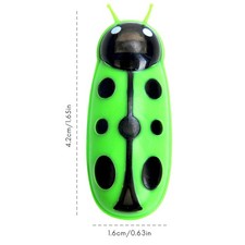 2-Pack Electric Moving Ladybug Cat Toy Red & Green Battery Operated