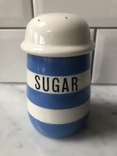 Green cornishware sugar - g,