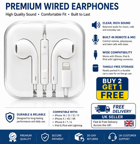 Iphone wired earphones for - iphone,