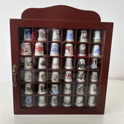 Glass thimble cabinet - thimble,