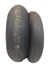 PIRELLI SUPERBIKE SLICKS PAIR 125/70 17 SC1 200/65 17 SC0  FRONT REAR TYRES #191