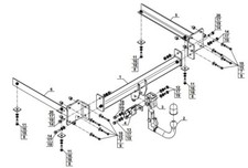 DETACHABLE Tow Bar For Audi