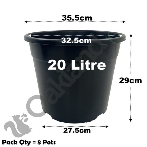 Litre black plant - plant, pots