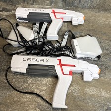Laser X 2 Player Laser Tag Pack Double Blaster Electronic Game Set UNTESTED 