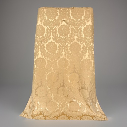 Vintage gold damask curtains - gold,