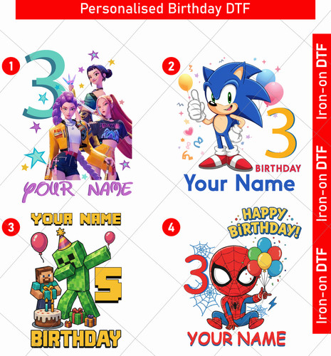Personalised birthday dtf - birthday,