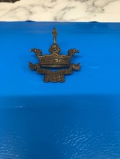 ORIGINAL  ROYAL NAVAL DIVISION ANSON BATTALION CAP BADGE GAUNT MAKERS TAB