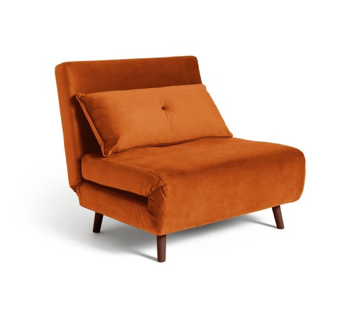 Roma velvet fabric chairbed - roma,