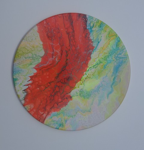Handmade painting fluid art - fluid,