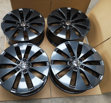 4X GUNMETAL GENUINE VW PASSAT EOS GOLF MK 5 6 7 TOURAN CADDY 18" ALLOY WHEELS