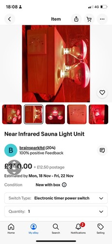 Near infared sauna light - near,