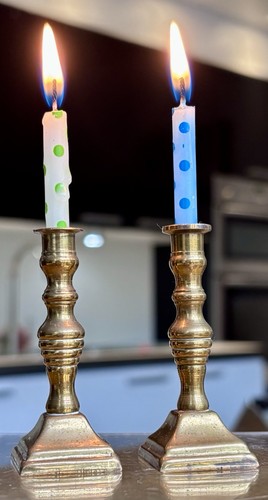 Pair mini small solid - pair, brass
