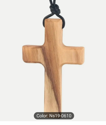 Wooden orthodox cross pendant - orthodox,