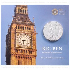 2015 Big Ben £100 Silver Coin