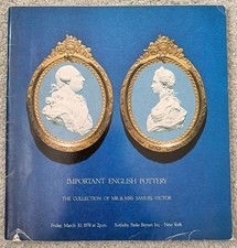 Sotheby's Auction Catalogue - Important English Pottery - Samuel Victor - 1978