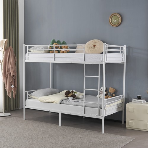 White heavy duty metal - white, bunk