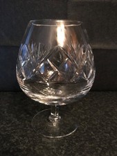 Large Vintage Crystal Brandy Glass Heavy Item New