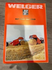 Welger Baler RP150 RP 180 A4 Brochure and Price List September 1978