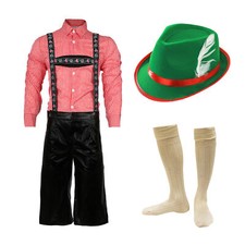 BAVARIAN BEER MAN LEDERHOSEN COSTUME OKTOBERFEST FANCY DRESS MENS GERMAN OUTFIT