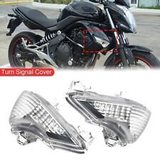 Front Turn Signals Cover For Kawasaki ER-6N EX650 Ninja 650 400R EX400 Clear T9