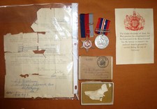 WW2 BRITISH MEDALS 1914223 DARBURN ROYAL ENGINEERS. WORTHING WEST SUSSEX