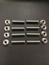 YAMAHA VIRAGO STAINLESS STEEL EXHAUST STUDS AND FLANGE NUTS XV 750 87-02 
