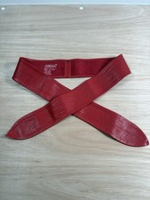 Red Leather Obi Belt Women’s Waist M&S Vintage Cosplay 1980’s Costume One Size