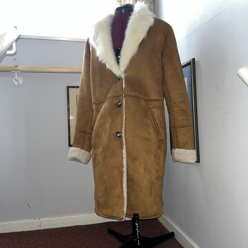 Bershka faux fur long coat - bershka,