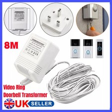Power Supply Charging Adapter Charger for Video Ring Doorbell Transformer 8M UK