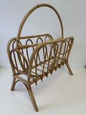 Vintage MCM Style Round Rattan