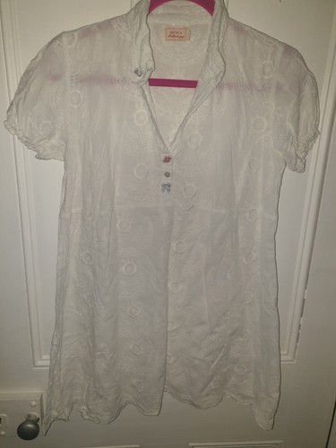 Ladies white 100 cotton - white,