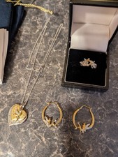 Bradford Exchange Disney Tinkerbell Jewellery Set Sterling Silver