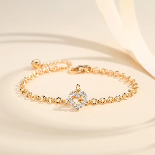 Heart charm bracelet pearl - charm,