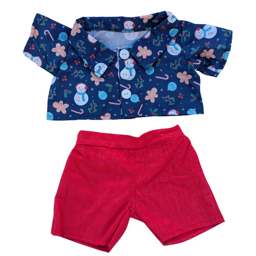 Teddy bear clothes blue - teddy,