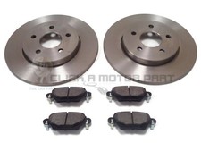 FOR JAGUAR X TYPE 2000-2004 ALL MODELS REAR 2 BRAKE DISCS AND PADS SET NEW
