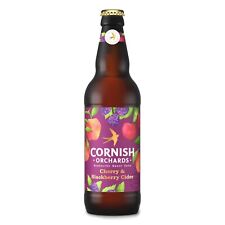 Cornish Orchards 4% Cherry & Blackberry Cider Glass Bottle 50cl - Pack of 12