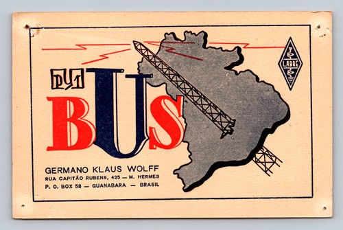 Ham radio qsl py1bus - radio,