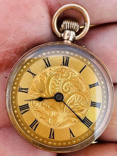 Solid gold pocket - 9k, watch