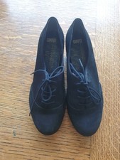Camper Black Suede Lace Up