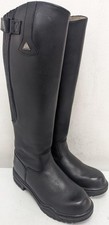 MOUNTAIN HORSE BLACK LEATHER TALL HORSE RIDING BOOTS, UK7.5 US8 WUS10 EU41, K548