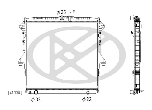 Radiator engine cooling fits - radiator,
