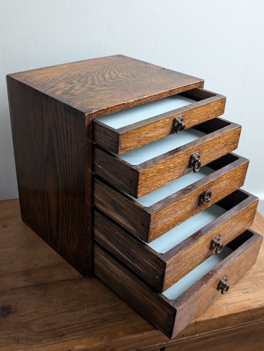 Oak graduated drawer - oak, 5