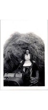 1940s Farm Girl on Tractor