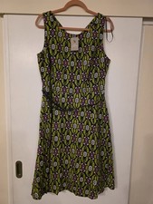 Knee-length Linen Mix Multi