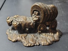 Antique Cast Bronze Oxen